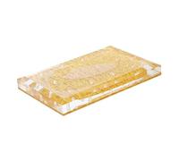 BELLIFFY 2 Pz Espositore Per Testa Di Molatura Porta Punte Da Trapano Supporto Per Punte Per Unghie Supporto Per Testina Per Manicure Scaffale Di Stoccaggio Vassoio Quadrato Golden Acrilico