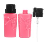 BELLIFFY 2 Pz Solvente per unghie distributore di lozioni pompaggio liquido bottiglia vuota struccanti struccante liquido distributore vuoto bottiglie di liquidi ricaricabili plastica rosa