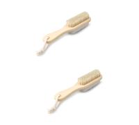 BELLIFFY 2 Pz spazzola per i piedi con setole baccello raspa per calli lima per i piedi scrubber per file di piedi spazzola per massaggio alla pomice spazzola da bagno in legno Bambù