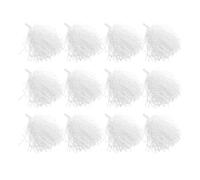 BELLIFFY 24 Pezzi Pompon da Cheerleading Bianchi 24 Pezzi Impugnatura Ergonomica, Pompon Metallici a Forma di Fiore per Spettacoli Sportivi, Feste e Coreografie di Squadra
