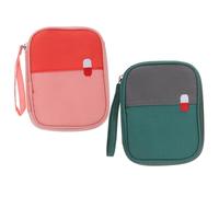 BELLIFFY 2pezzi Borsa per Medicinali Vuota da Borsa per Pronto Soccorso Portatile per Campeggio Escursionismo Riporre Ordinatamente Articoli Vari