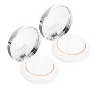 BELLIFFY 2pezzi Contenitore per Cipria in Polvere Libera Scatola per Fondotinta Cuscino Vuoto Custodia Portatile con Specchio per Conservare Ciprie e Fondotinta Compatto Leggero e Pratico