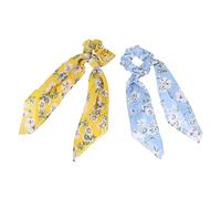 BELLIFFY 2pezzi Elastici Per Capelli in Anelli Per Capelli Lunghi Decorativi Copricapo Stampato Per Uso Quotidiano e Occasioni Speciali