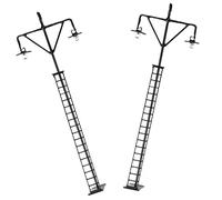 BELLIFFY 2pezzi Lampade Ferroviarie Per Decorative Miniatura Per Scenari Treni Scala Luce Accessori Per Ferroviari