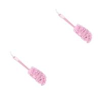 BELLIFFY 2pezzi Spazzola Da Bagno Lunga Colorata Per Esfoliazione Scrubber Rete Per Doccia Accessorio Per Della Rosa