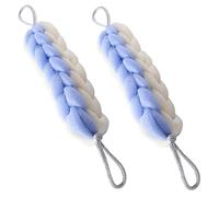 BELLIFFY 2pezzi Striscia Scrubber Per Schiena Esfoliante Lunga e Intrecciata Perfetta Per Pulire e Rigenerare La Per Doccia e Bagno