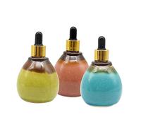 BELLIFFY 3 Pezzi Flacone Contagocce in Ceramica 50ml Dosatore Per Oli Essenziali Vuoto Trasportabile