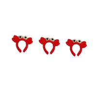 BELLIFFY 3 Pz Cerchi Per Fascia Di Granchio Fascia Per Il Lavaggio Del Viso Fascia Per Truccarsi Copricapo Cosplay Di Animali Cerchio Di Di Granchio Gioielli Per Rosso
