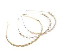 BELLIFFY 3pezzi Fiori Metalliche Eleganti Fasce Per Con Farfalle Accessori Da Sposa e Moda Per Donne Per Eventi e Festività