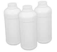 BELLIFFY 3pezzi Flaconi Reagenti Da Hdpe Con Coperchio Bottiglie Campione Riutilizzabili Per Laboratorio e Chimica Per Imballaggio e Conservazione Liquidi