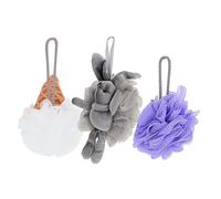 BELLIFFY 3pezzi Palline Da Bagno Con Design Carino Sfere Da Doccia Schiumose Con Corda Per Asciugatura Rapida e Spazio Risparmiato Per Rilassarsi Con Gel Doccia Idratante