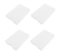 BELLIFFY 4 Pezzi Blocchi Ghiaccio Riutilizzabili per Cooler e Lunch Box Sacchetti Ghiaccio Riempiti d Acqua con Polvere Gel Raffreddante Compatti e Portatili per Campeggio e Conservazione