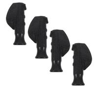 BELLIFFY 4 Pezzi Impugnature Manopole Ergonomiche per Deambulatore Nero Impugnature Sostitutive Antiscivolo per Sedie Rotelle e Carrelli Supporto Confortevole e Stabilità Migliorata