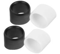 BELLIFFY 4 Pezzi Protezione per Porta Canna da Pesca in PVC Nero e Bianco, Accessorio Anti-graffio Facile da Installare e Rimuovere per Uso Outdoor e Spiaggia
