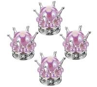 BELLIFFY 4 pezzi Tappi Coprivalvola Pneumatici Auto Cappucci Valvole in Argento con Dettagli Copertura Protettiva Stelo Ruota per Auto Suv Veicoli e Camion