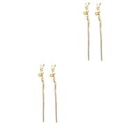 BELLIFFY 4 Pz bacchette geometriche per in metallo mollette di strass per le donne fermagli per d'epoca barrette hair clip arredamento d'epoca molletta forchetta per