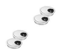 BELLIFFY 4 Pz Copertura Del Cavo Coperchio Del Foro Del Cavo Del Computer Ordinato Coperchio Del Foro Del Cavo Copertura Passacavi Per Boccola Passacavi Da Scrivania Silver