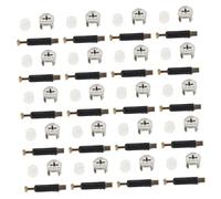 BELLIFFY 40 Pezzi Kit 40 Pezzi Bulloni di Collegamento Camma per Mobili, Connettori Eccentrici per Armadi e Cassetti, Accessori Fissaggio per Tavoli e Credenze, Montaggio Rapido e Stabile