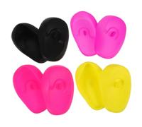 BELLIFFY 4paia Copriorecchie in Silicone Per Asciugacapelli Protezione Termica e Chimica Flessibili Colorati Confezione Per Uso Professionale