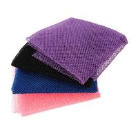 BELLIFFY 4pezzi Esfoliante Per Nylon Asciugamano Per Schiena Scrubber Per Profonda e Colori Blu Rosa