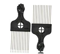 BELLIFFY 4pezzi Pettine Rat-tail Acciaio Per Parrucchieri e Domestico Strumento Per Acconciature e Districante Accessorio Per Per Adulti e Ragazza