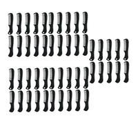 BELLIFFY 50 Pz mini pettine per barba baffi pettine da massaggio da viaggio codone per acconciature retrò pettini per uomo piastra per barba da uomo plastica Black