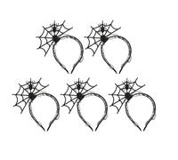 BELLIFFY 5pezzi Cerchietto per Capelli Forma di Ragno Halloween Fascia per Capelli da Cosplay Copricapo Tema Ragnatela per Feste di Festival e Cosplay