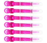 BELLIFFY 6 Pezzi Clip per Chioma Becco D'anatra in Plastico Blu per Parrucchieri e Make-up, Regge Saldi le Sezioni di Chioma senza Danneggiarli per Taglio DIY Colore Casuale