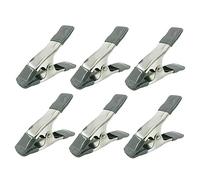 BELLIFFY 6 Pezzi Clip Per Sfondi in Metallo 4 Pollici Per Sfondi Tela Molla Forte Impugnatura Antiscivolo