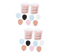 BELLIFFY 6 Scatole Mini Soffio Per Le Dita Soffio Di Bellezza Sbuffi Di Dita Per Il Trucco Spugna Per Il Trucco Delle Mini Piumini Da Cipria Idrofilo Non Lattice