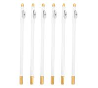 BELLIFFY 6pezzi Matita per Sopracciglia Sottile e Eyeliner Multifunzionale in Legno Temperino Incorporato per Definizione Precisa di Sopracciglia Occhi e Barba Leggero e Portatile