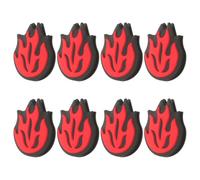 BELLIFFY 8 Pezzi Smorzatore Leggero in Silicone per Racchetta Tennis, Rosso | Riduce le Vibrazioni, Installazione Rapida, Facile Riporre e Portare, per Match e Giocatori Professionisti