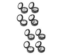 BELLIFFY 8 Pz scatola di ombretti truccare pallet contenitori per il trucco packaging scatole contenitori per cosmetici lightbox custodia per il trucco vuota vassoio per fard plastica Black