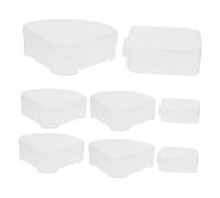 BELLIFFY 8pezzi Porta Spugne Makeup Quadrate e Triangolari Organizer Plastica Per Puff Cosmetici Facile Da Trasportare e Riporre Per Trucchi e Bellezza