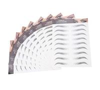 BELLIFFY 9fogli Adesivi Per Sopracciglia Impermeabili Con Aspetto Naturale Temporanei Per Sopracciglia Facili Da Applicare e Adatti Ogni Occasione