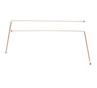 BELLIFFY Bacchette da Rabdomante in Rame 99,9% Set 2 Pezzi Doppie Sfere Rotonde Strumenti di Rabdomanzia Portatili per Esplorazione Fantasmi e Ricerca Tesori