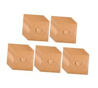 BELLIFFY Buste in Carta Kraft per CD e Dvd con Chiusura Cuore, Set da 50 Pezzi per Protezione AntiGraffio, Custodie Portaoggetti per Collezionisti e Amanti del Cinema