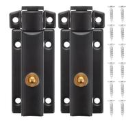 BELLIFFY Chiavistello a Molla Chiusura Rapida e Resistente alla Corrosione in Acciaio Inossidabile 2 Pezzi Adatto per Porte e Finestre in Bagno e Camera da Letto