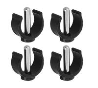 BELLIFFY Clip di Bloccaggio a C per Bastone da Passeggio 4 Pezzi Supporto Antiscivolo in ABS e Acciaio Accessori di Ricambio per Stampelle e Deambulatori Compatibili Bastoni da Trekking