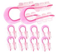 BELLIFFY Clip Per Sollevamento Naso in Silicone e Plastica, 10 Pezzi, Modellatore e Respingitore Per Punta e Ponte Nasale, Correttore Per Naso Cadente, Adatto a Uso Quotidiano e Bellezza Facciale