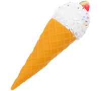 BELLIFFY Cono Gelato Artificiale Realistico in Plastica Resistente, Modello Finto per Esposizioni e Oggetti di Scena Fotografici, Decorazione per Negozi di Tè e Feste, Supporto per Cono