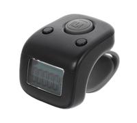 BELLIFFY Contatore Digitale Dita Multifunzionale in Silicone Nero Display Chiaro e Contavasche Nuoto, Anello Manuale Ricaricabile per attività Sportive e Allenamento