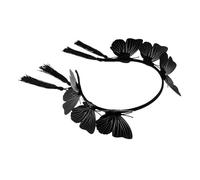 BELLIFFY Copricapo Da Donna Elegante Fascia Per Chioma Traspirante Decorazione Pratica Per Usi Multipli Nero