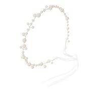 BELLIFFY Coroncina Elegante Perle Artificiali Per Matrimonio Cerchietto Per Sposa Con Nastro Morbido Accessorio Per Cerimonie e Eventi Speciali Design Delicato e Raffinato Per Donne e