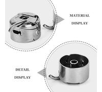 BELLIFFY Custodia Bobina Macchina da Cucire in Acciaio Inox 2 Pezzi Capsula Porta Bobina Frontale Resistente per Uso Domestico e Hobbisti Accessorio Multifunzione per Cucito Creativo