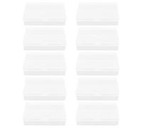 BELLIFFY Custodia in Plastica Trasparente per Carte da Gioco 18 Pezzi 10X7X24 CM Organizer Portatile Resistente in PP per Giochi Badge e Piccoli Oggetti Scatola Porta Carte da Gioco