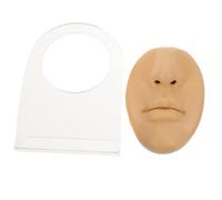 BELLIFFY Finto Naso e Bocca in Silicone per Pratica Piercing, Volto Falso con Supporto, Espositore per Addestramento Professionale in Studio e Formazione Piercing