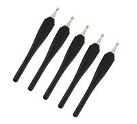 BELLIFFY Forchetta Per Cuticole Per Nail Art Strumento Per Rimuovere La Pelle Morta in Acciaio Abs Leggero