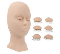 BELLIFFY Forma della testa in silicone kit per il trucco manichino capo testa di manichini skincare skin care parrucche testa di cosmetologia testa di manichino per il trucco Gel di silice