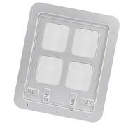BELLIFFY Gattaiola per Porta Pet con Rete Accesso per Animali Domestici Design Resistente e Ventilato Facile Installazione per Piccole Dimensioni